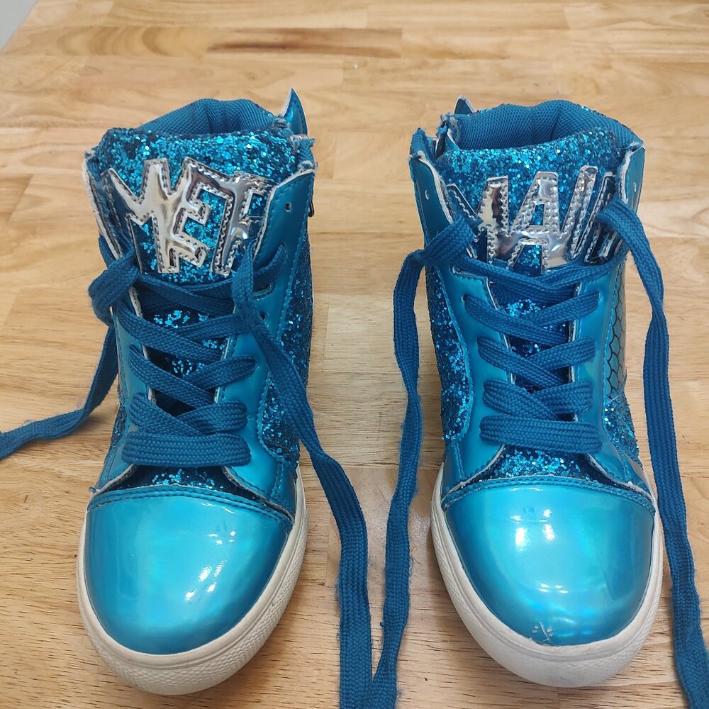 Girls mermaid high top sneakers